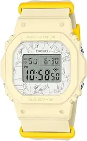 [Casio] Baby G BGD565TW-5D Digital Yellow Strap Women's Watch, Grey/White Dial, 42.1 × 37.9 × 11.3 mm