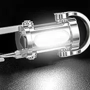 Keychain Light | USB Rechargeable Keychain Light,All-Weather Use Survival Equipment with Flashing Mode for Mountaineering, Hiking, Fishing, Adventure