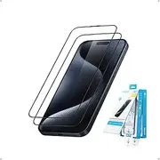 Anker Easy Fit Screen Protector Kit (HD, 2-Pack) for iPhone 15 Pro Max