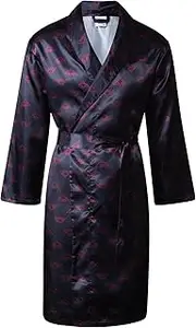 Essendon Bombers AFL Footy Mens Adults Satin Robe Dressing Gown Sleepwear Size 2XS-XS