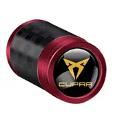 4Pcs Carbon Fiber Car Wheel Tire Valve Stem Air Cap Auto Accessories For Seat FR Racing Ibiza Leon Cupra E-racer Ateca Formentor Silver For Cupra