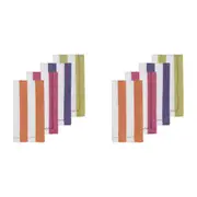 2x 4pc Porto Lola Polycotton Table Napkins Dining Serviette Set 45cm Assorted