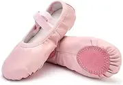 [Chaoslook] Canvas Ballet Dance Shoes Girls Womens Ballet Shoes Stretch Split Sole for Perform Dance Yoga
