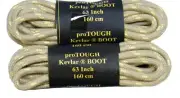 Light Tan w/Yellow Round Heavy Duty Boot shoelaces Shoestrings made with Kevlar