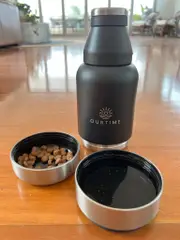 Pet Travel Water and Snack Stainless Steel drink bottle