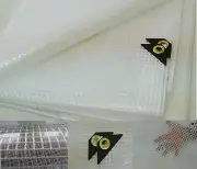 Clear Tarp 12 X 18 16 mil Clear Greenhouse Tarp, UV Resistant Fiber Reinforced