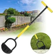 Steel Edger Lawn Tool, Saw-Tooth Edge, 96 cm (38 in) Manual Long-Handled Edger for Grass and Garden Tiller for Soil, Garden and Yard Tool