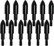 12pcs 100 Grain 125 Grain Archery Bullet Points Screw in Field Points Tips for Target Practice Shooting