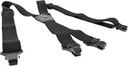 [BESTYASH] Adjustable Men's Suspenders x Back Elastic Pants Suspender .8cm Corn Pattern Plastic Clip Men's Elastic Suspenders for Men
