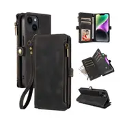 034 Phone Case Flip Zipper Wallet for iPhone15