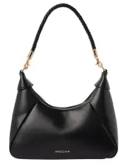 [Mocha] Claire Crossbody Bag in Black