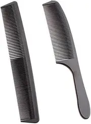 2 Pack Hair Cutting Combs with Wide Fine Tooth, Barber Carbon Cutting Comb Salon Hair Sectioning Anti Static Spa Fiber Heat Resistant Anti Static for Salon Hairdressing Styling