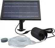 Vomeko 8W Solar Pond Aerator,Solar Air Pump,with Hose 10V 2400mAh ABS and Polysilicon Solar Oxygen Pump,for Pond Fish Tank Hydroponics Bubble Oxygenator