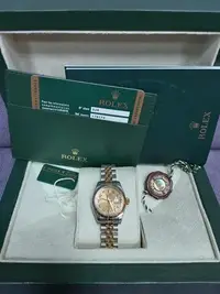 在飛比找Yahoo!奇摩拍賣優惠-Rolex 179173型勞力士手錶 十鑽包臺電腦紀念面 盒