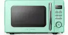 Galanz GLCMKZ07GNR07 Retro Countertop Microwave Oven with Auto Cook & Reheat, De