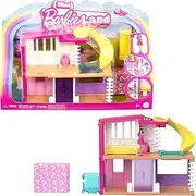 Barbie Mini BarbieLand Doll House Sets, Mini Dreamhouse with Surprise 1.5-inch Doll, Furniture & Accessories, Plus Elevator & Pool (Styles May Vary)