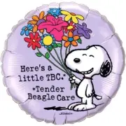 18" Tender Beagle Care Get Well Foil Balloon - Peanuts Snoopy