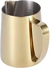 Stainless Steel Milk Frothing Coffee Jug - Multifunction Latte Art Pitcher - Eagle Shaped Water Outlet - for Cappuccinos and Latte Art (350ml)