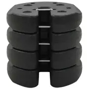 4 Pcs Gazebo Weight Plates Concrete Outdoor Party Tent Parasol Weighted Base
