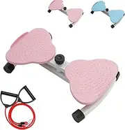 Waist Twister Board, Aerobic Waist Twister with Loop Resistance Bands, Waist Twister for Women Belly Fat, Noiseless Balance Board Home Gym Exercise Equipmen
