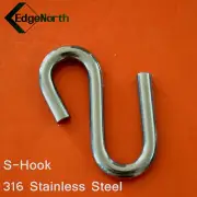 316 Stainless Steel S-Hook For Shade Sail ,Tent Boat Camping Outdoor 8mm
