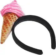 LOORGVEL Cute Ice Cream Headband for Women and Lightweight Hair Band for Face Washing Skincare and Everyday Use Stylish Accessory for Parties Festivals and Casual Outings