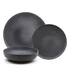 Salt & Pepper Hue 12 Piece Dinner Set - Black