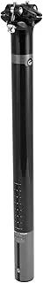 X AUTOHAUX Bike Seat Posts Shock Absorbing Bike Saddle Post Seat Tube Gloss Black Gray 1 Pc 31.6x400mm Carbon Fiber
