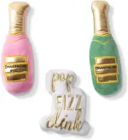 Fringe Studio Mini Plush Pet Toy Set 3 Piece Set, Feeelin' Bubbly - of 3