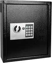 KYODOLED Electronic 40 Keys Cabinet Wall Mount,Digital Key Safe Lock Box,Large Security Lockbox for House Key,Heavy Duty Combination Lock Storage,14.37'' X 11.8'' X3.93''Black 40 Keys