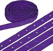 uxcell 8 Yard Snap Button Tape, Polyester Plastic Snap Button Trim, Sewing Press Stud Ribbon Replacement for DIY Craft Clothes Fabric Sewing, Purple