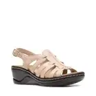 Clarks Lexi Marigold Women's Shoes Sandals Leather Snake Sand Beige Size 12 M