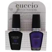Match Makers Set - Water You Doing by Cuccio Colour for Women - 2 Pc 0.44oz Veneer Soak Of Gel Nail Polish, 0.43oz Colour Nail Polish