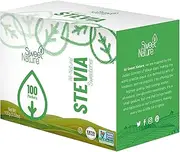 Sweet Nature Stevia Sweetener Powder - All Natural - Kosher - Gluten & Sugar Free 100 Packets