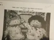 Vintage Marian's Original's Doll Factory 1982 Doll Pattern w/ Birth certificate