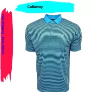 Callaway Polo Shirt Opti-Dri Polyester Men's,XL.