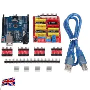 CNC Shield V3.0 UNO R3 Board + 4PCS A4988 Driver For Arduino 3D Printer Module