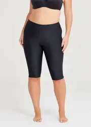 [Taking Shape] Taking Shape Essential Capri Swim Legging Size 26 in Black - Plus Size Women's Swimwear Black