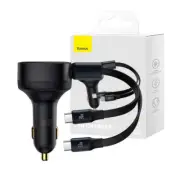 Baseus Enjoyment Retractable 2-in-1 Car Charger C+C 33W