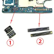 2 X LCD FPC Plug USB board battery plug connector For Samsung A52s 5G A528