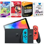 Nintendo Switch Red/Blue OLED + Zelda Echoes of Wisdom + $20 eShop Gift Card