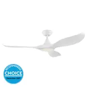Noosa DC Ceiling Fan 52" With LED Light Matt White - 202971