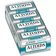 Arctic Wintergreen Breath Mints Sugar Free Hard Candy Bulk, 1.2 Oz Tin (8 Pack)