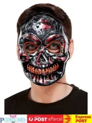 Light Up Skull Skeleton Mask Horror Scary Halloween Costume Accessories