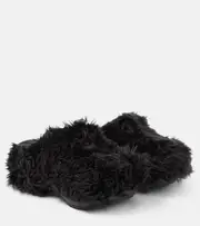 [Balenciaga] Balenciaga x Crocs faux fur slides AU 9 black