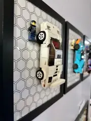 Lego Speed Champion wall mount frame ONLY for 8 stud wide block toy