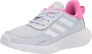 [adidas] unisex child Tensor Running Shoes, Halo Blue/White/Screaming Pink, 5 Big Kid US