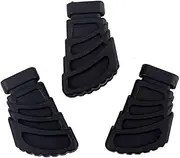 Alnicov 3Pcs Replacement Rubber Feet For Single Braced Drum Hardware Cymbal Stands,Black