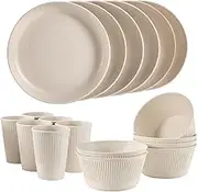 Wheat Straw Dinnerware Sets