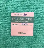 Jaeger LeCoultre Clutch Wheel Cal. 493 Part 407 34, NOS